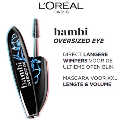 L’Oréal Paris - Bambi XXL Oversized Eye Mascara - Zwart - Volume & Lengte Mascara - 8,9ml