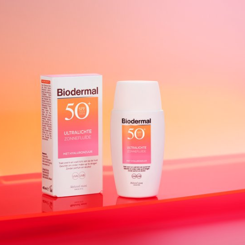Biodermal Ultralichte Zonnefluide - Zonnebrand met SPF50+ - met hyaluronzuur - Zonnebrand gezicht