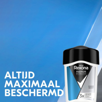 Rexona Men Maximum Protection Anti-Transpirant Crème Stick - Clean Scent - 6 x 45 ml - Voordeelverpakking