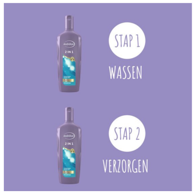 Andrélon - 2-in-1 - Shampoo - Reinigt & Verzorgt - 300 ml