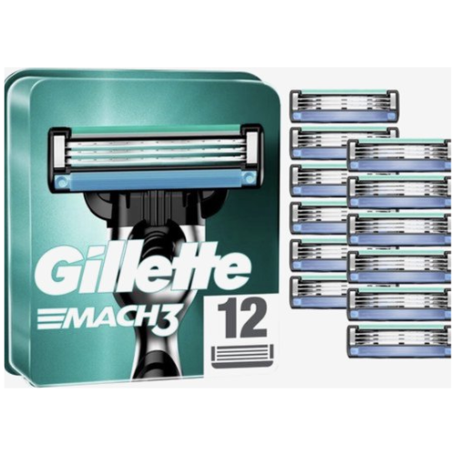 Gillette - Mach3 - Scheermesjes/Navulmesjes - 12 Stuks