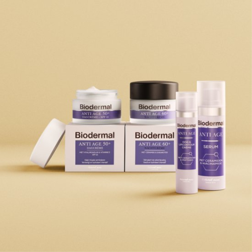 Biodermal Anti Age nachtcrème 50+ - Nachtcrème met niacinamide & sheaboter - Helpt rimpels verminderen - 50ml