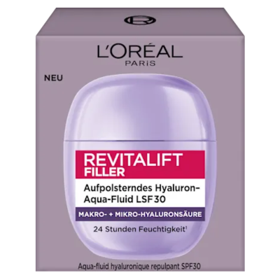 L'Oréal Revitalift Filler Hyaluron Aqua-Fluid LSF 30 - 40 ml