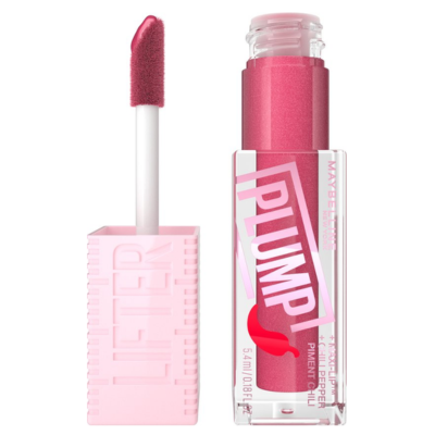 Maybelline - Lifter Plump - Lip Plumping lipgloss - langdurig vollere lippen - verwarmende sensatie met 5% Maxi-Lip™ en chilipeper -002  Mauve Bite - 5,4 ml