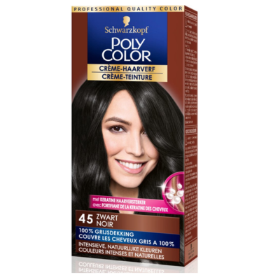 Schwarzkopf Poly Color Creme Haarverf 45 Zwart