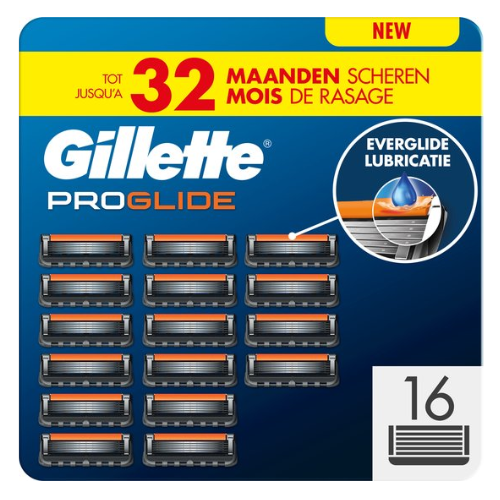 Gillette Fusion5 Proglide Scheermesje Voor Mannen - 16 stuks