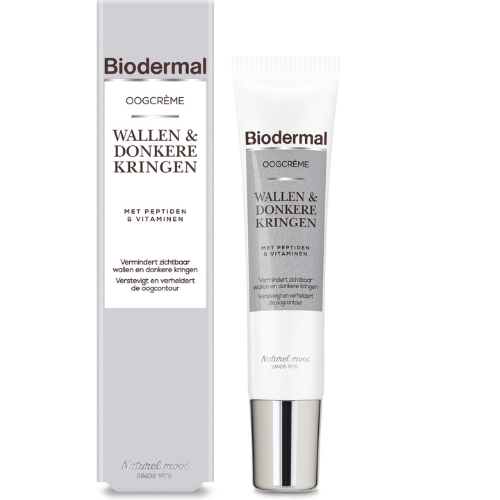 Biodermal Oogcrème Wallen & Donkere Kringen - Deze oogcreme vermindert zichtbaar wallen, donkere kringen rimpels en fijne lijntjes – wallen crème
