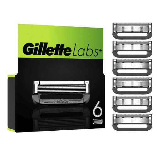Gillette Navulmesjes Voor GilletteLabs - Exfoliating Bar En Heated Razor - 6 Scheermesjes