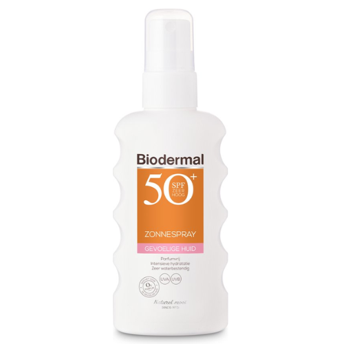 Biodermal Zonnebrand spray voor de gevoelige huid SPF 50+ - Zonnespray - ook geschikt voor kinderen - 175ml