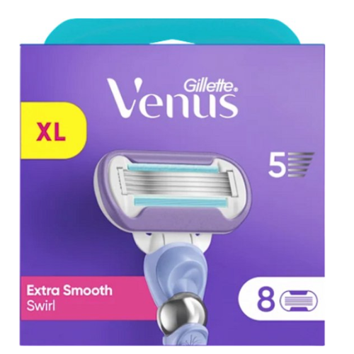 Gillette Venus Extra Smooth Swirl Scheermesjes Voor Vrouwen - 8 Navulmesjes