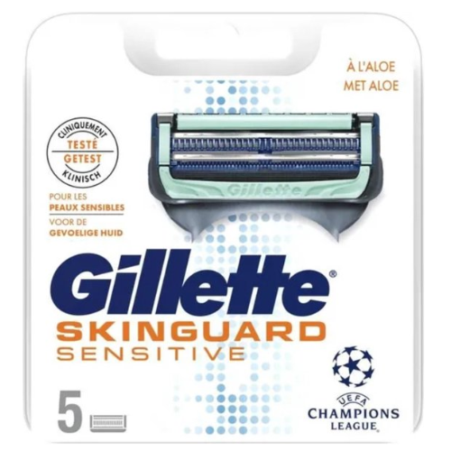 Gillette  Skinguard Sensitive 5 Stuks - Navulmesjes