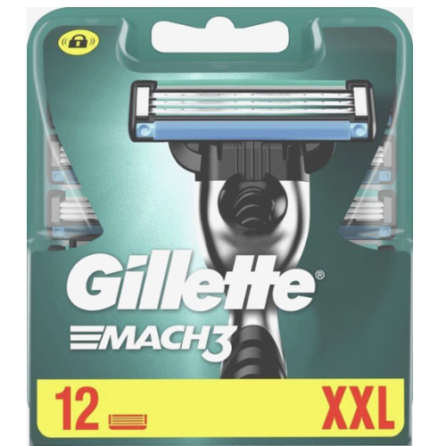 Gillette - Mach3 - Scheermesjes/Navulmesjes - 12 Stuks