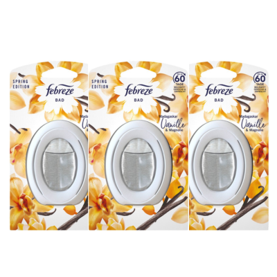 Ambi pur Febreze badkamer luchtverfrisser Madagaskar Vanille - voordeelverpakking  - 3 x  8 ml