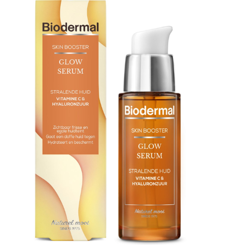 Biodermal Skin Booster Glow serum – Serum voor een stralende huid met hyaluronzuur en Vitamine C - Hyaluronzuur serum 30ml