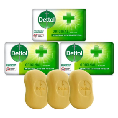 Dettol Original Handzeep Active Germ Protection - Antibacteriële zeep - Soap - Zeep Blok (3 x 60g)