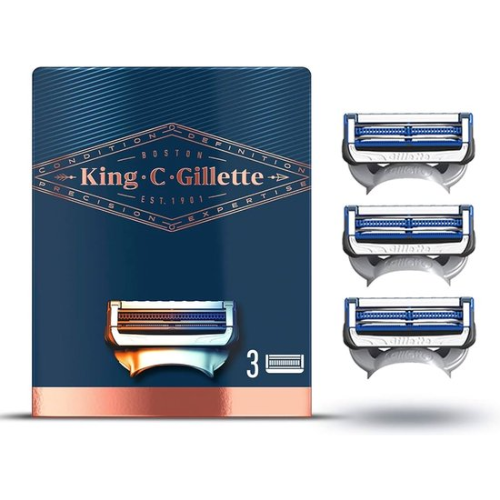 Gillette King C. Neck Razor Blades - 3 stuks