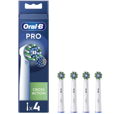 Oral-B Cross Action Pro - Opzetborstels - Met CleanMaximiser Technologie - 4 Stuks