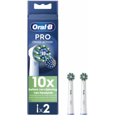 Oral B Opzetborstels PRO Cross Action Wit - 2 stuks