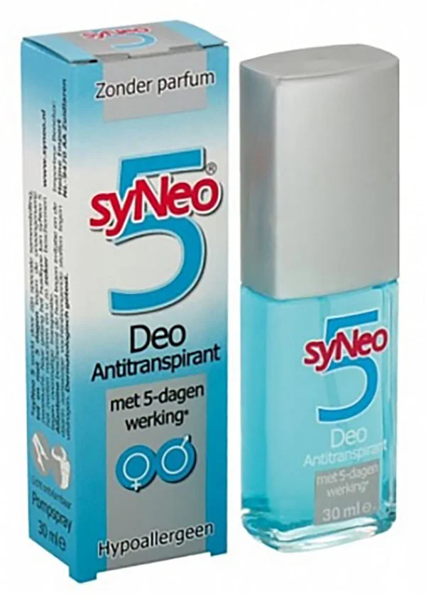 Dominant excuus Slager Syneo 5 deodorant deospray anti-transpirant met 5 dagen werking 30mli -  Drogisterij Armino