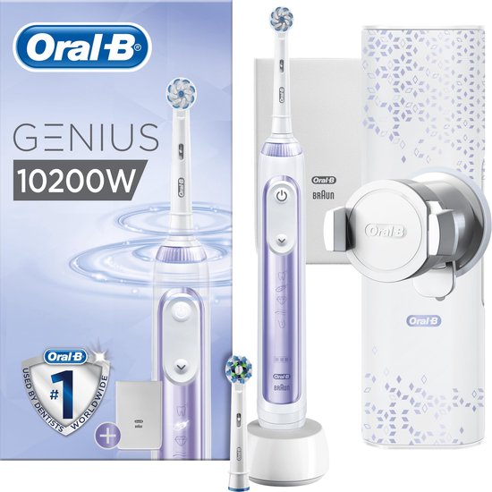 Oral-B Genius 10200W Elektrische Tandenborstel Paars By Braun - Drogisterij