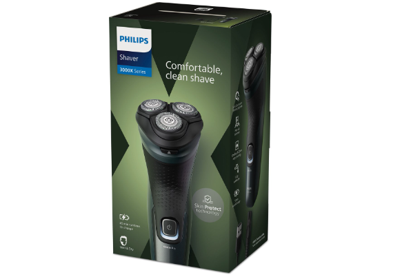 Philips Shaver 3000X Series X3052/00 - Elektrisch scheerapparaat – met trimmer – mannen - Donkergroen