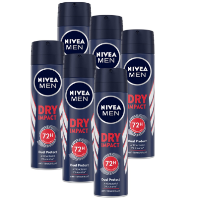 NIVEA MEN Dry Impact Anti-Transpirant Spray - 72 uur bescherming