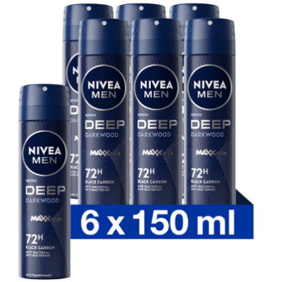 NIVEA MEN Deep Deodorant Spray - Dark Wood geur